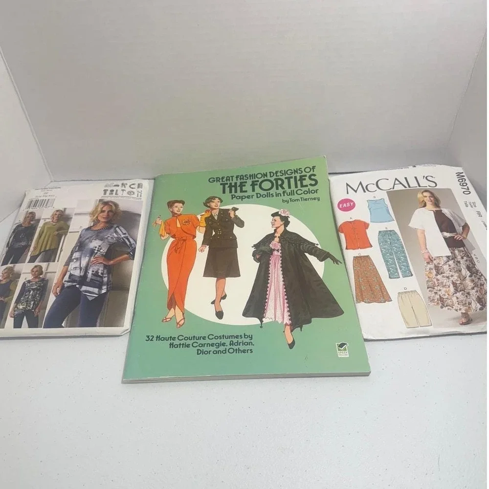 VTG Vogue Pattern Lot Tom Tierney Paper Dolls Fashion Designs ‎ McCall's pattern
